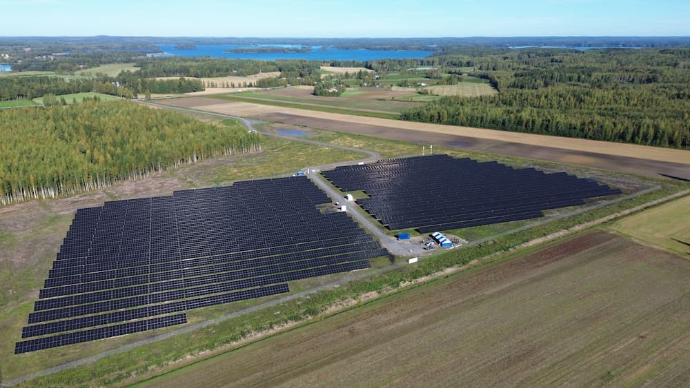 Electricity production at Skarta Energy’s Pälkäne solar park started in sunny conditions